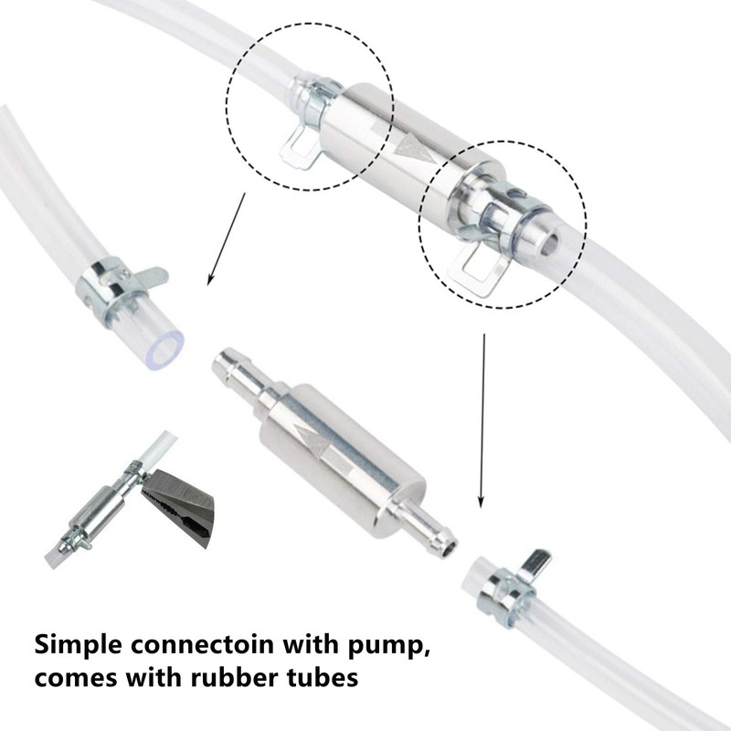 Lenxnmy Brake Clutch Bleed Hose One Way Valve Motorcycle Car