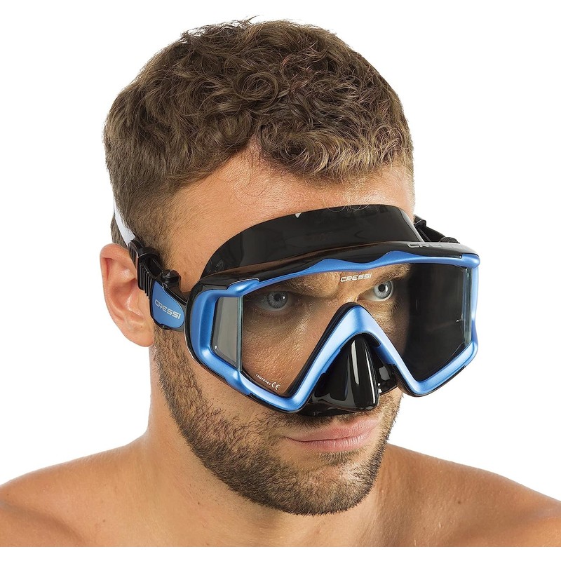 Cressi Liberty Triside SPE, Negro/Azul/Plateado