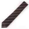 The Shirt Studio Brown Modern Stripe Manual Tie