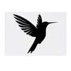 'Hummingbird Silhouette' Temporary Tattoo - Water Resistant, Skin-Safe, Non-Toxic Transfer