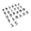 26Pcs Stainless Steel Alphabet Letter Cookie Cutters for Baking DIY,