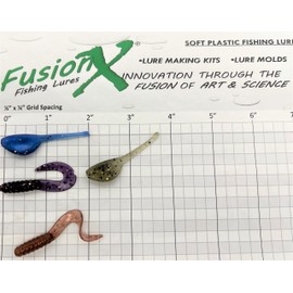 Crappie Lure Mold Set with 2" Shaky Shad and 2" Curl Tail Grub