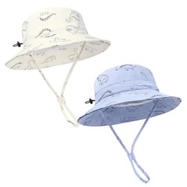 Baby Sun Hat for Boy Girl Toddler,Kids Summer UPF 50+ UV Protection Hat Wide Brim Beach Bucket Cap 6-24 Months