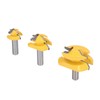 3PCS 1/2in Shank Router Bit 45 Degree Glue Joint Lock