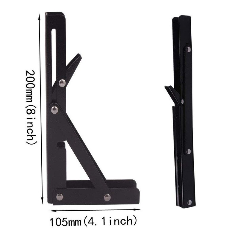 VinBee Shelf Brackets - Metal Folding Shelf Brackets for Home,