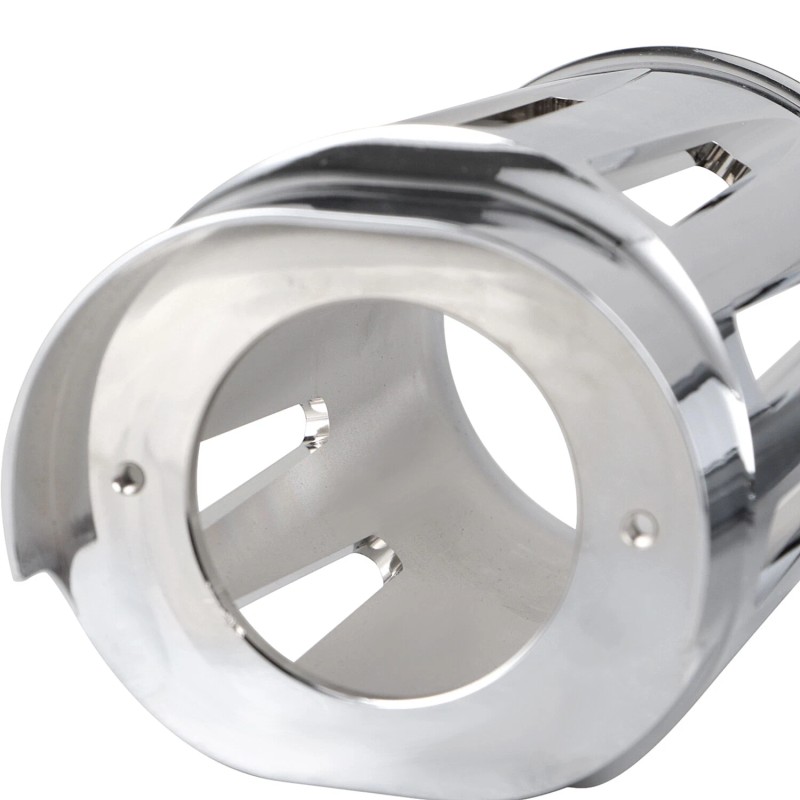 Unbranded Chrome Fork Boot Slider Cover Cow Bell For Harley