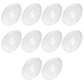 COHEALI Fillable Eggs Clear Easter Eggs Empty Eggs Fillable for Filling , Party Favor, Basket Stuffers, Crafts50x80mm