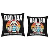 Funny Dad Tax Raccoon Ensuring It's Not Poison Throw Pillow