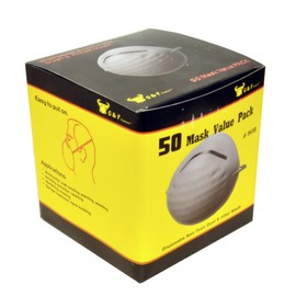 G & F Products Respirator Non-Toxic Dust Mask, 50 Pc