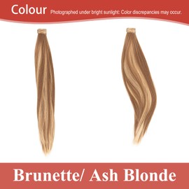 JJstar 70cm Straight Ponytail Extension, Clip-in Wrap Around Synthetic Hairpiece for Women