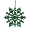 Christmas Concepts® Pack of 12-10cm Glitter Snowflake Hanging Decorations -