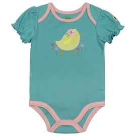 John Deere Infant Light Blue Baby Chick Short Sleeve Bodyshirt J1B622BN