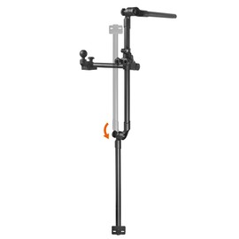 WINDFRD Livescope Transducer Pole Mount for Kayak, Live Sonar Transducer Mount, Compatible with Garmin LVS34, Lowrance, Compatible with RAM Mounts C Size/1.5'' Double Socket Arm (Foldable Extension)