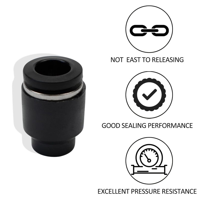 20PCS Push-in Connect Tubing Pneumatic Cap Plastic Tubing Quick Cap