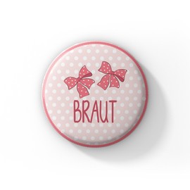 Spielehelden Cute Hen Party Buttons Pink and Bow - Beautiful Hen Party Accessories and Gift for the Bride