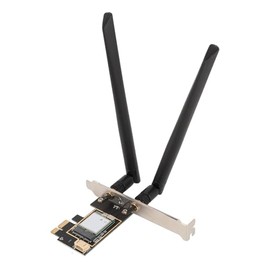 ciciglow Tarjeta WiFi7 MT7925 Adaptador de Red PCIe, Bluetooth 5.3 5400Mbps Tri Band 2.4G 5G 6G Tarjeta de Red, Adaptador de Tarjeta de Red PCIEx1 WL para para OpenWrt, Soporte MU