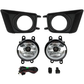 LEVANLIGHT Fog Lights Assembly Compatible for Toyota Tacoma 2012-2015 Front Bumper Fog Light Driving Lamps w/Switch/Bulb Clear Lens