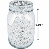 Silver Mercury Glass Mason Jars (bulk set of 12) Wedding