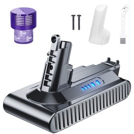 POWTREE Upgraded 7000mAh V10 SV12 7-Cell 206340 Battery Compatible for V10 Cyclone V10 Animal/Absolute/Motorhead/Fluffy/SV12 Handheld Cordless Vacuum Cleaner Li-ion 969352-02 Battery(not for V8 SV10)