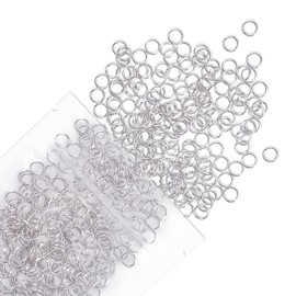 Uniclife 6 mm Metal Split Jump Rings Double Loops 500 PCS Mini Ring Connectors for Jewelry Necklaces Bracelet Earrings and Crafts Ornament