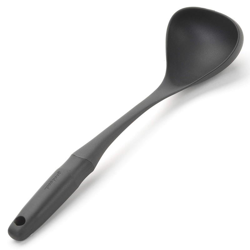 GoodCook Touch Heat-Safe Serving and Cooking Nylon Ladle, Black