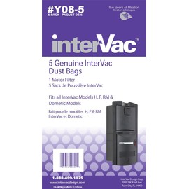 Intervac Vac Y08-5 Dust Bags For H F And Rm Y08-5