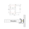 LED Shelf Channel,5 Pack 3.3FT/1Meter Cabinet LED Strip Aluminum Channel,Up
