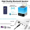 Gallstep Night Lights Bluetooth Speaker, Alarm Clock Bluetooth Speakers Touch