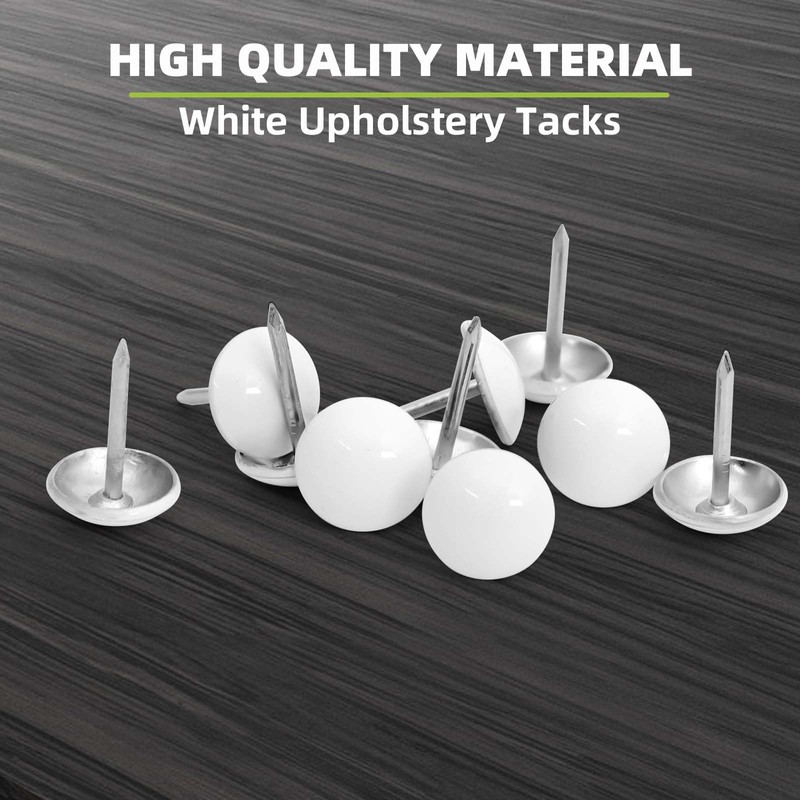 7/16 inch Diameter Upholstery Tacks, Nailhead Decorative Trim for Furniture,