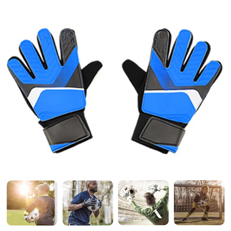 Goalkeeper Gloves Rubber Cotton Anti Collision Soccer Goalie Gloves for