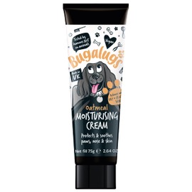 BUGALUGS Dog nose balm 75g, Moisturising cream for paws, nose and skin for dogs contains Colloidal Oatmeal, Vegan formula nose balm for dogs reduces skin irritation and redness (75g Moisturiser)