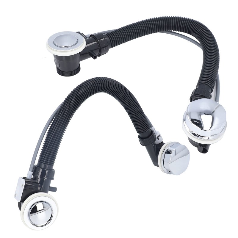 Overflow Bath Drain, 25.6inch Flexible Bathtub Overflow Drainer Concealed SPA