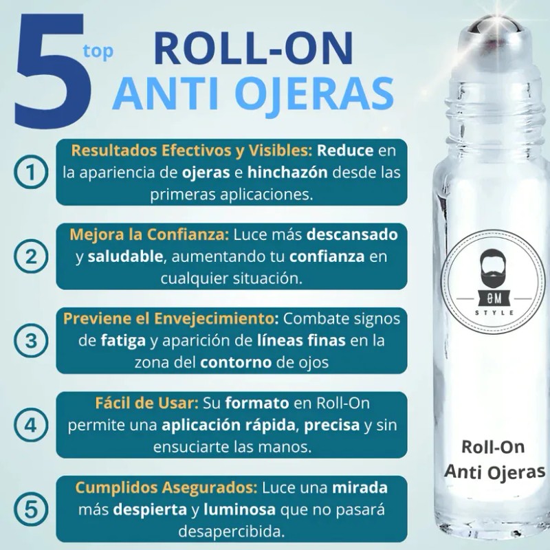 Kit Anti Ojeras Y Arrugas Roll On + Serum Antiedad