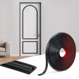 Art3d 30Ft Flexible Peel and Stick Crown Molding Trim, Self-Adhesive Panel Moulding Décor Lines for Wall Door Cabinet Frame, Mirror Window Borders & Home DIY, Black