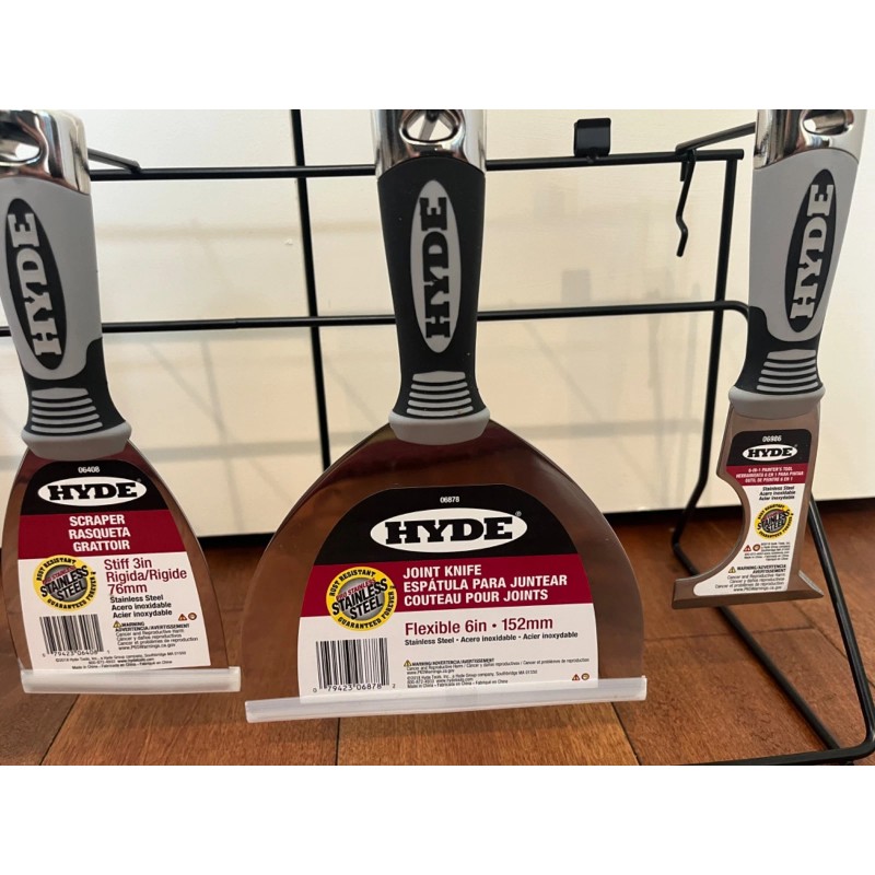 Hyde Pro Stainless Steel Putty Scraper joint knife Painters tool