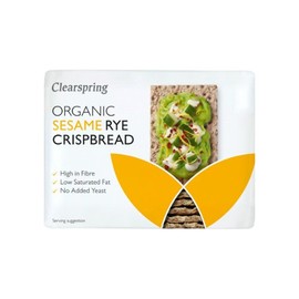 Clearspring Organic Sesame Rye Crispbread - 200g (6 Pack Bundle)