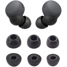 ALXCD Foam Ear Tips Compatible with Sony LinkBuds S Earbuds, S/M/L 3 Sizes 3 Pairs Soft Memory Foam Eartips Replacement Ear Tips Earbuds Tips Foam, Compatible with Sony LinkBuds S, Black sml