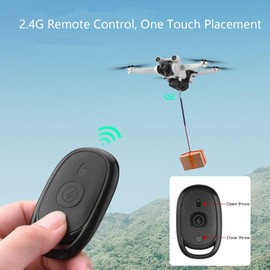 Airdrop System Compatible with DJI Mini 4 Pro/Mini 3/Mini 3 Pro/Mini 2/Mini SE Drone Payload Dropper Release Dropping System Delivery Transport Device Thrower for Fishing Line Dropper,Wedding,Rescue