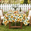 Arquiel Sunflowers PVC Table Cloth Waterproof Oilcloth Rectangle 140x240cm