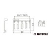 GOTOH 201B-4B Base Bridge Black P201B-4B/D