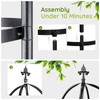 Idzo 100% Metal Obelisk Trellis for Climbing Plants Outdoor 6ft