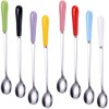 Goeielewe Mixing Spoons Set of 8, Stainless Steel Iced Teaspoons