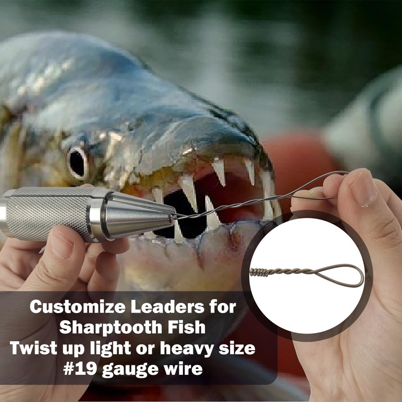 Eupheng Anti-Slip Aluminum Twist Fishing Tool, Single Strand Haywire Twist