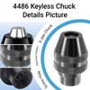4-Pack 4486 Quick Change Keyless Drill Chuck for Dremel Rotary
