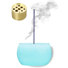 upFRAME Incense Burner, Incense Burner, Stone, Stylish, Incense Holder, Aroma Incense Holder, Yoga Meditation (Seiun (Blue))