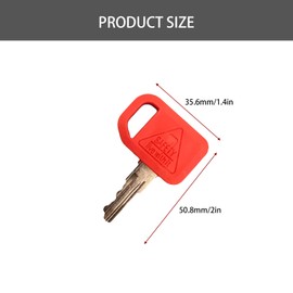 AT195302 AR51481 12PCS Ignition Keys Replacement Set for John Deere Heavy Loader Equipment Backhoe Loader Tractors,Compatible with Various Models