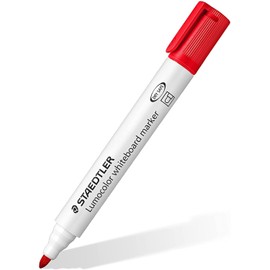 Staedtler Lumocolor Whiteboard Markers, Pack of 5, Dry and Residue-Free, Line Width 2.0 mm, Quick-Drying, Refillable, Long Life