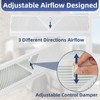 4PK 18 inch Baseboard Register Vent for 18"Duct,Baseboard Vent Cover