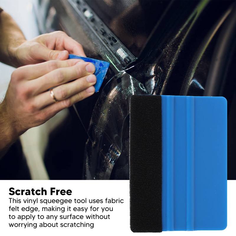 20pcs Felt Edge Squeegee Scratch Free Anti Slip Decal Scraper
