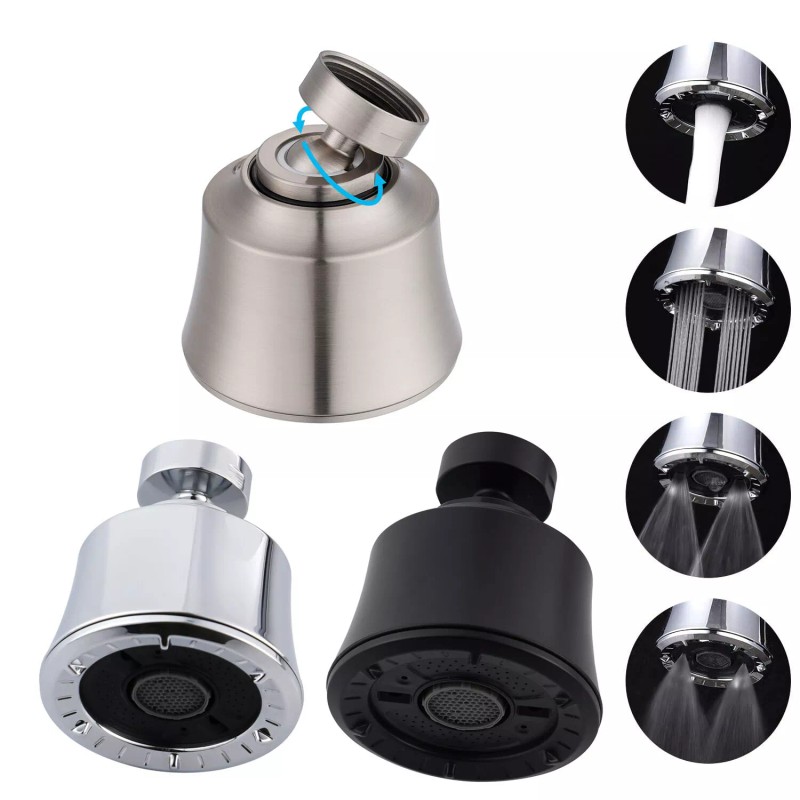 Hibbent Big Angle Swivel Sink Faucet Aerator,360 Degree Kitchen Sink